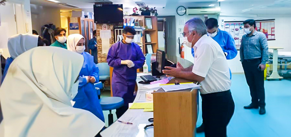 بازدید دکتر مالکی از بخش اورژانس 3