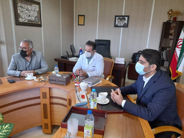 جلسه رییس بهداری با بخشدار خارگ 3