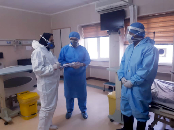 بازدید دکتر باقری از بخش کووید 1