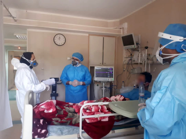 بازدید دکتر باقری از بخش کووید 2