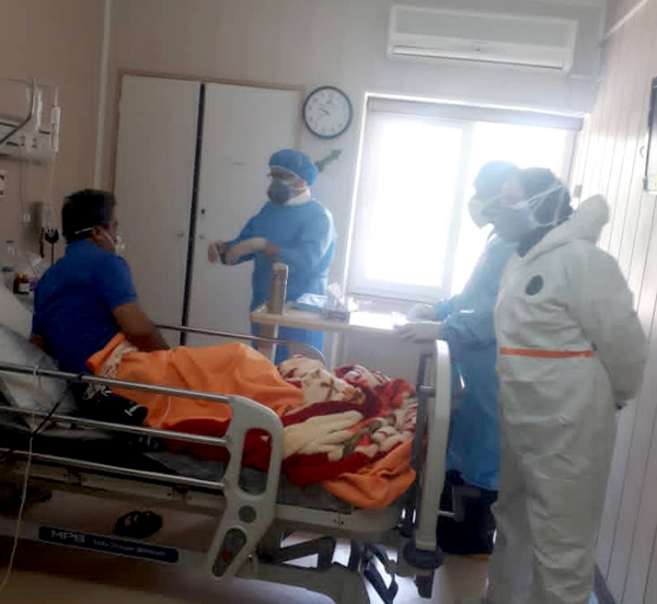 بازدید دکتر باقری از بخش کووید