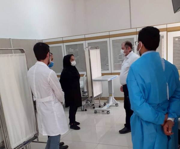 بازدید دکتر گران پی درمانگاه پتروشیمی دماوند 2