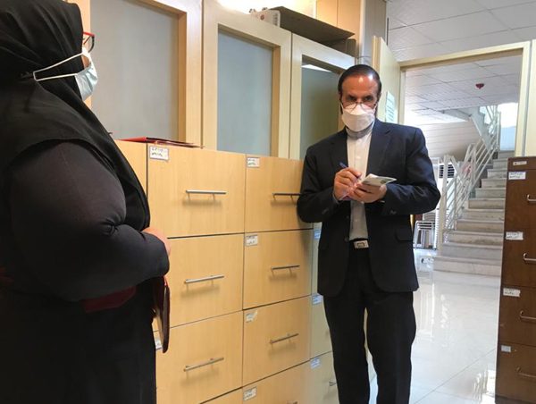 بازدید بازرسی ازد دفتر نظارت بر درمان بوشهر  1