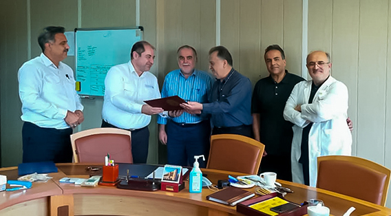 تودیع معارفه بیمارستان خارگ 1