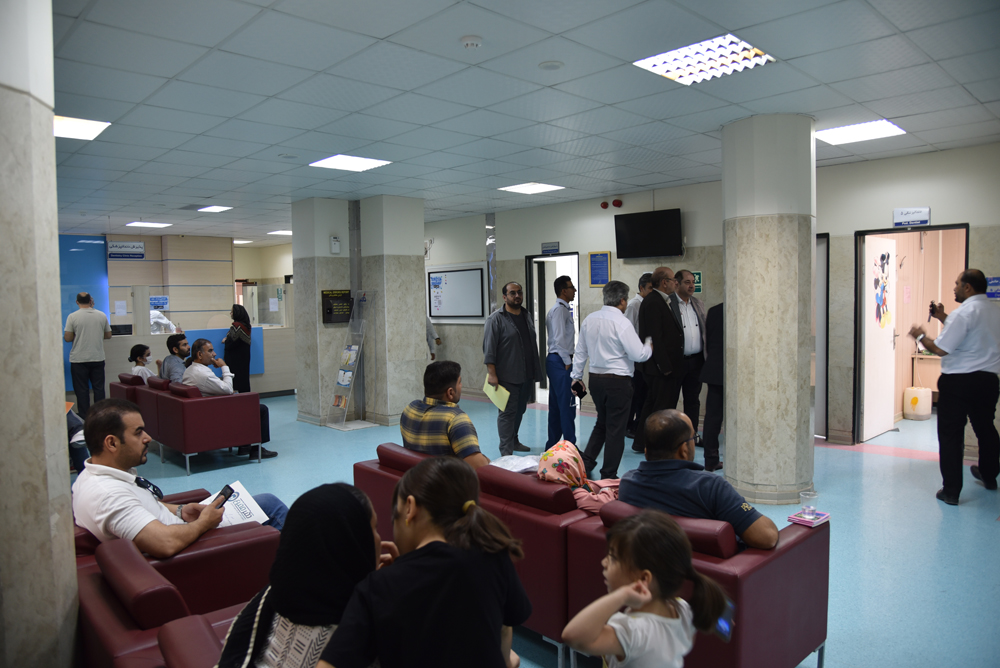 بازدید مدیر عامل سازمان از بیمارستان  61