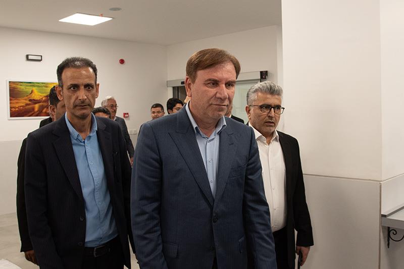 آیین بهربرداری از ساختمان آشپزخانه،اداری،سالن غذاخوری و لاندری بیمارستان توحید جم