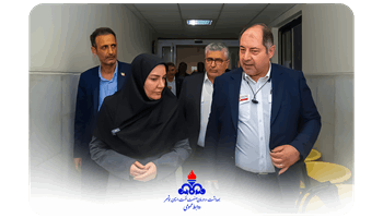 کلیپ بازدید معاون مدیریت توسعه منابع انسانی وزارت نفت از بیمارستان توحید جم