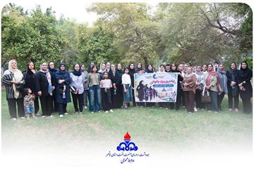 گام‌های بانوان بهداشت و درمان صنعت نفت بوشهر در مسیر سلامتی؛ برگزاری همایش پیاده‌روی به مناسبت هفته سلامت بانوان