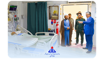 گزارش تصویری | عیادت از بیماران به مناسبت عید سعید غدیر خم در بیمارستان توحید جم